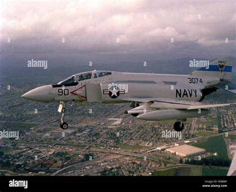 A left side view of an F-4 Phantom II aircraft with advanced medium ...