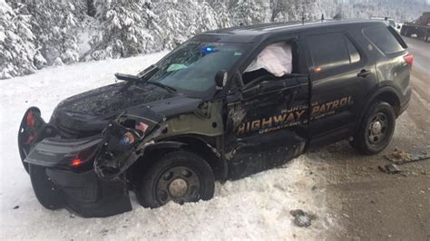 MHP trooper's vehicle hit while responding to incident