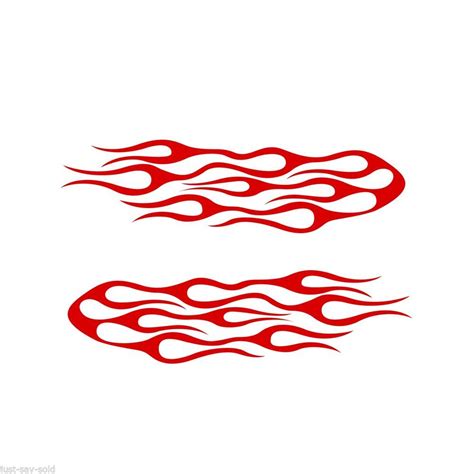 Flame Vinyl Decals RC Plane, Car, Helment Motorcycle, Boat - FS2 - Select Color | Decal wall art ...