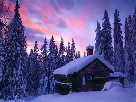 Winter Cabin Wallpapers - Wallpaper Cave