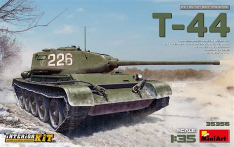 WWII T44 Soviet Medium Tank w/Full Interior 1/35 Miniart