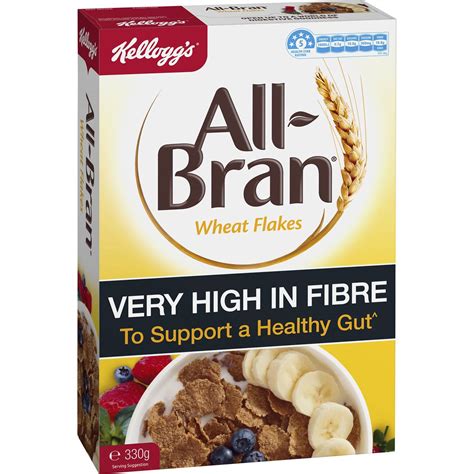 Kellogg's All-bran Wheat Flakes Breakfast Cereal 330g | Woolworths