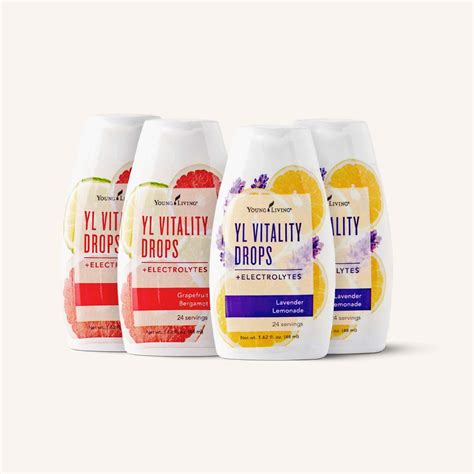 Yl Vitality Drops Variety 4Pk | Young Living Essential Oils