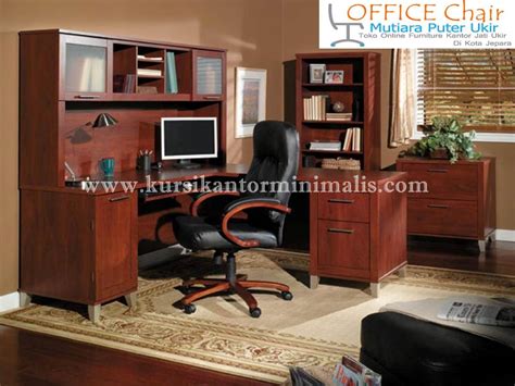 Set Meja Kursi Kantor Kayu Jati | Jual Kursi Kantor Putar | Jati Ukir ...