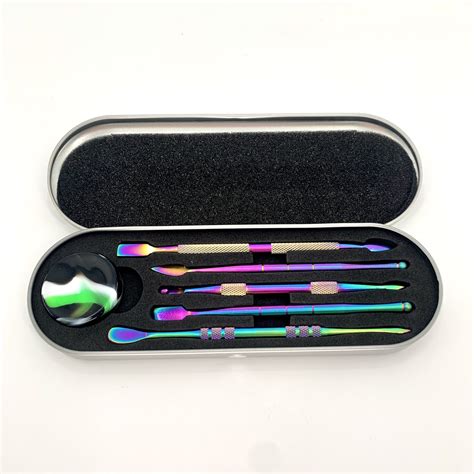 Iridescent 5pc Dab Tool Set | ShopShag.com | Online Smokeshop - This ...