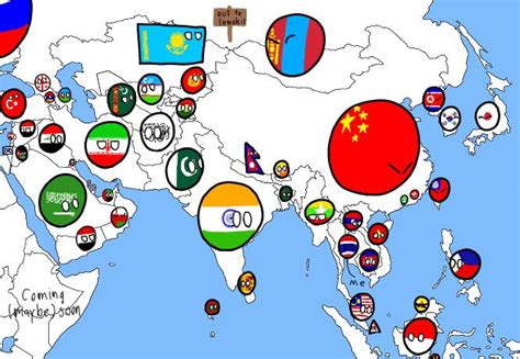 Map of Asia : r/countryballs_comics