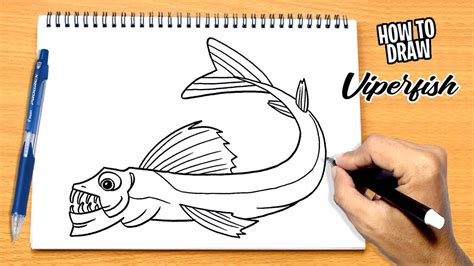 How to draw Viperfish - YouTube