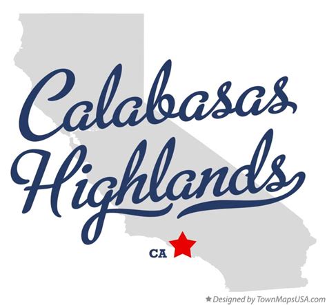 Map of Calabasas Highlands, CA, California