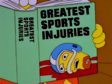 Greatest Sports Injuries - Wikisimpsons, the Simpsons Wiki