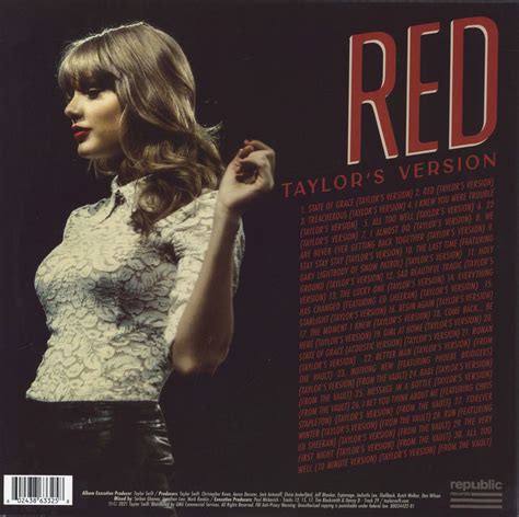 Taylor Swift Red (Taylor's Version) - Red Vinyl US 4-LP vinyl set ...