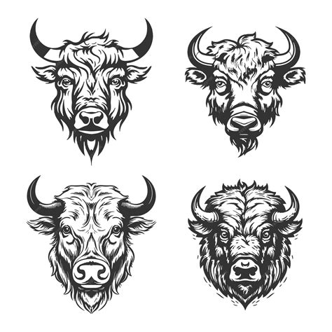 Premium Vector | Bull head logo Vector Illustration