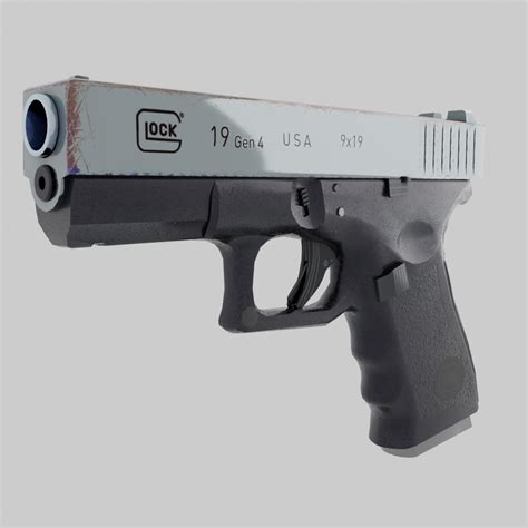 GLOCK 19 Free 3D Model - .obj .blend .mtl - Free3D