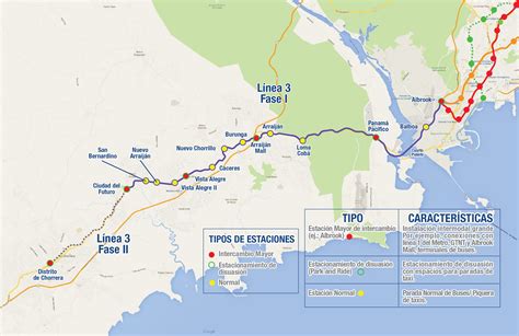 Panama metro map, Panama