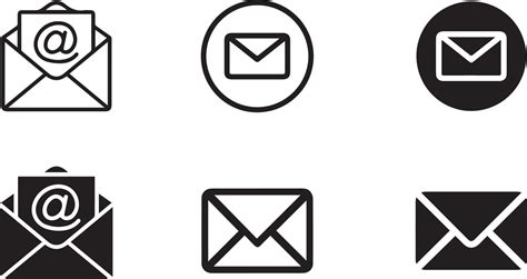 Mail vector icons bundle 14977528 Vector Art at Vecteezy