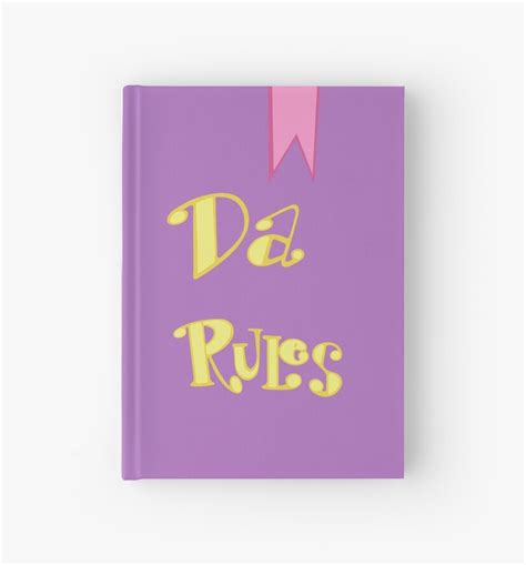 "Da Rules" Hardcover Journals by angieguzman | Redbubble