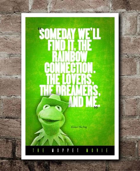 The Muppet Movie KERMIT rainbow Connection Quote - Etsy