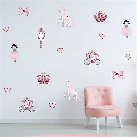 Princesses wall stickers pack | Fairy wall stickers | Stickerscape | UK