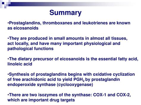 PPT - Prostaglandins: Synthesis, functions and inhibitors PowerPoint Presentation - ID:4188475