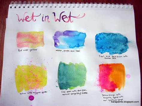 Kara Paints: Watercolor Workshop: wet in wet techniques