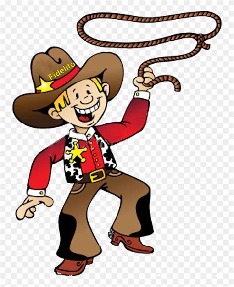 Cowboy Png - Cartoon Cowboy With Lasso - Free Transparent PNG Clipart Images Download