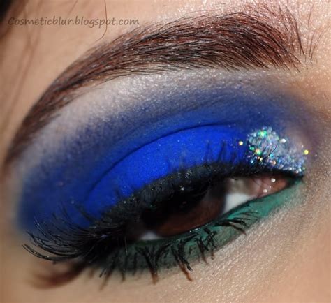 Royal Blue Glitter Makeup | Saubhaya Makeup