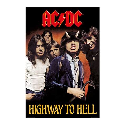 AC/DC "Highway to Hell" large format Poster, on Close Up