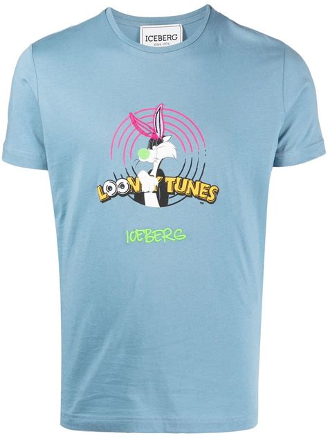 Iceberg Looney Tunes Graphic T-shirt in Blue for Men | Lyst