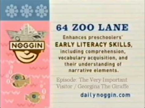 Noggin 64 Zoo Lane Curriculum Board (2006-2009) - YouTube