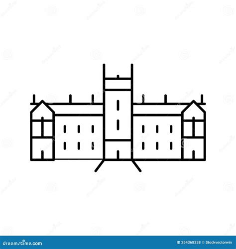 Sydney University Line Icon Vector Illustration Stock Vector - Illustration of whitsunday ...