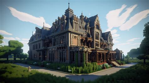 Huge House In Minecraft Background, Pictures Of A Mansion, Mansion ...