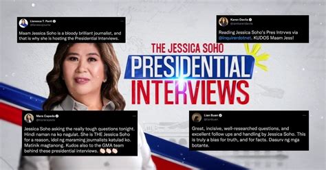 Journalists praise Jessica Soho for ‘great, incisive’ presidential ...