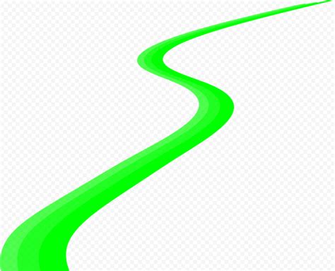 HD Green Curved Curve Line PNG | Citypng