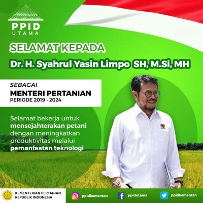 nama menteri pertanian 2019 - Warren MacLeod