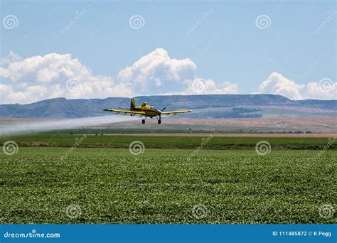 Crop Duster stock photo. Image of green, crop, farm - 111485872