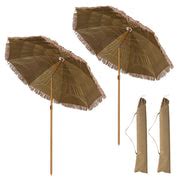 Yescom 8ft Tiki Umbrella Tilt Patio Outdoor Umbrella 8-rib 2ct/Pack – yescomusa