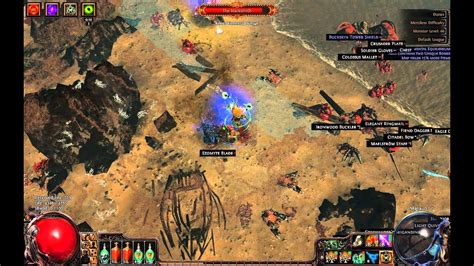 Path Of Exile Map Bosses - Dunes lvl 66 - YouTube