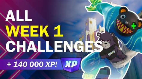 🔥Fortnite Week 1 challenges (C3S4) 👑 Gain XP fast and Level Up! - YouTube