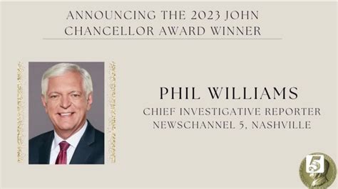 NewsChannel 5 Investigates' Phil Williams honored with John Chancellor Award