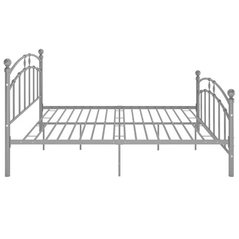 Bed Frame Grey Metal 180×200 cm – Home and Garden | All Your Home Interior Needs In One Place