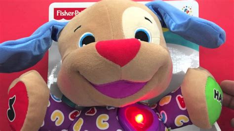 Fisher-Price Laugh and Learn Love to Play Stuffed Talking Puppy - YouTube