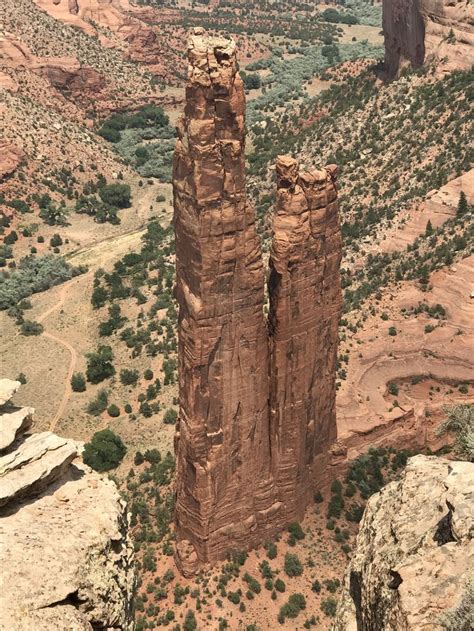 Spider Rock in Canyon de Chelly National Monument in Chinle, AZ ...