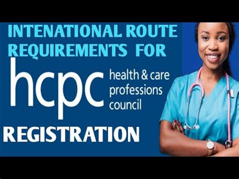 REQUIREMENTS FOR HCPC REGISTRATION - YouTube