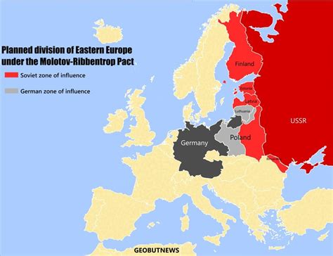 Partition of Eastern Europe under the Molotov-Ribbentrop Pact : europe