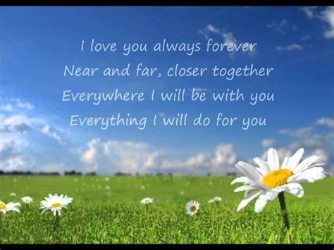 Donna Lewis - I Love You Always Forever (Lyrics) - YouTube