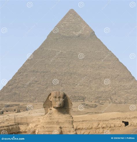 Giza Necropolis stock photo. Image of arid, pyramid, desert - 35036760