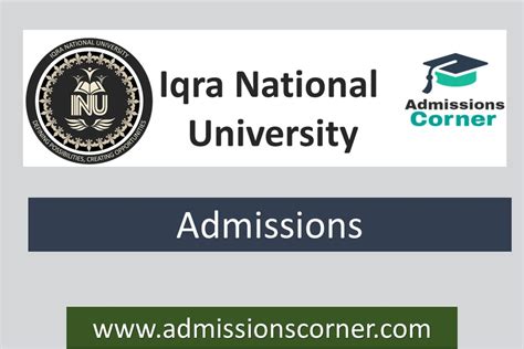 Iqra National University Peshawar Admissions Fall 2024