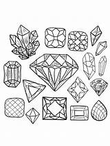 Printable Diamond Coloring Page sketch template
