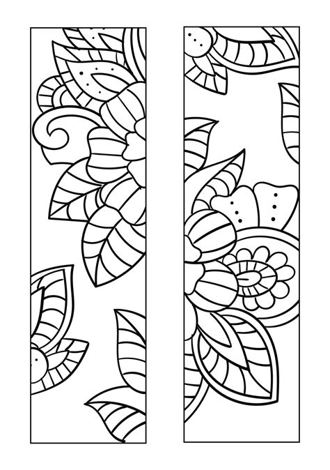 Bookmarks With Flowers With Color - 10 Free PDF Printables | Printablee