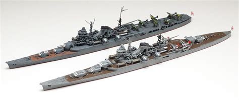 Beautiful Tamiya IJN Heavy Aircraft and Cruiser Model - 1/700 Waterline Series