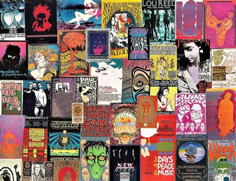 Classic Rock Poster Collage 2 Digital Art by Doug Siegel - Fine Art America